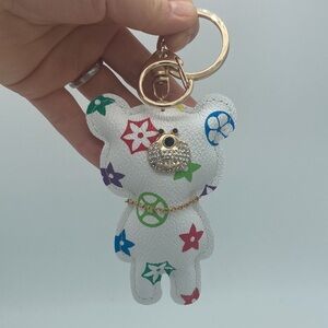 NEW TEDDY BEAR PATTERN KEY OR BAG CHARM
